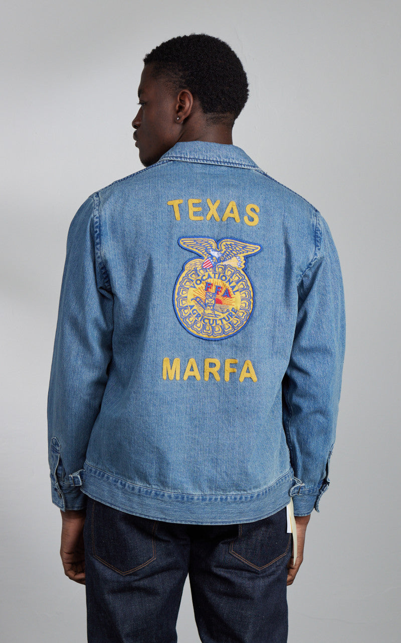 Houston Denim FFA Jacket Indigo Vintage Wash