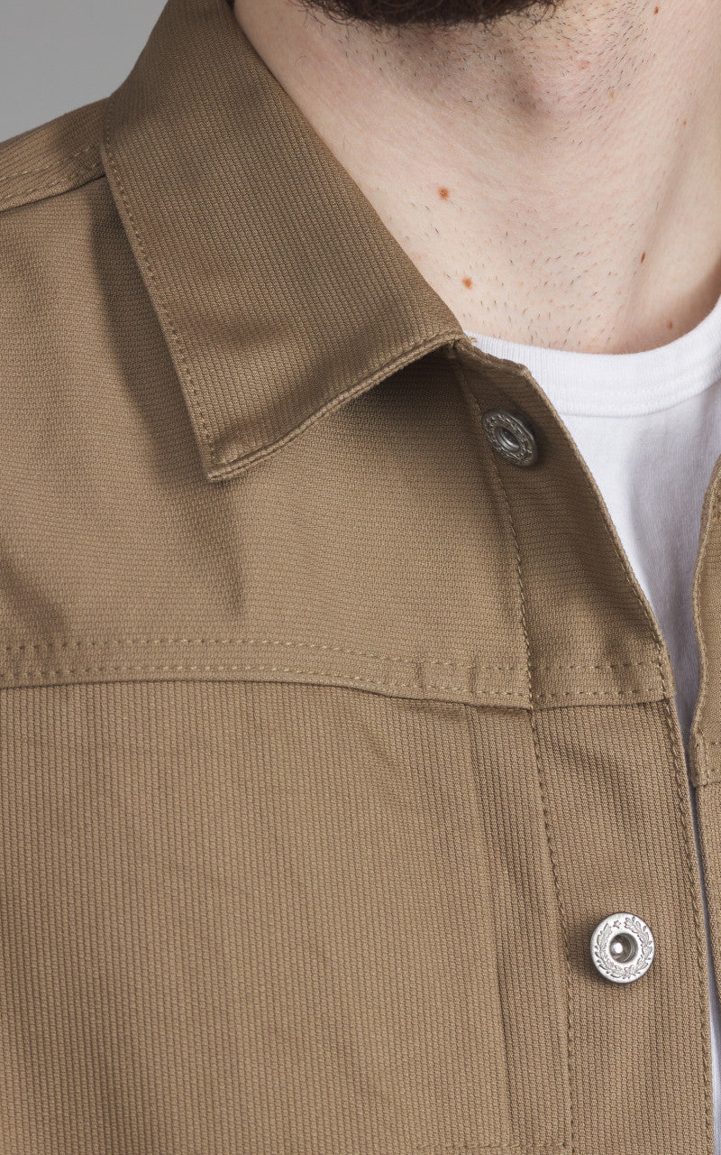 Houston Type 1 Pique Jacket T-Back Mocha