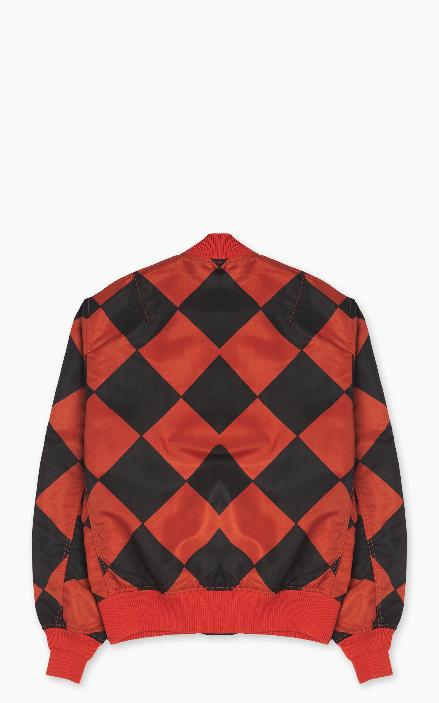 Houston Garment Dyed Nylon Line Crewman MA-1 Flight Jacket Orange