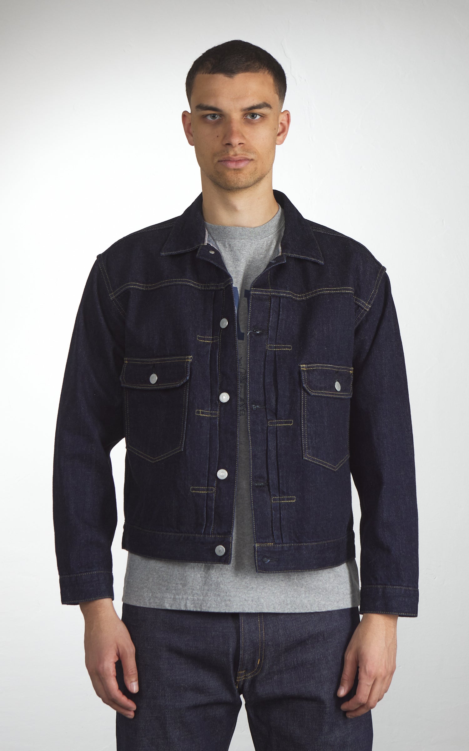 Houston Type 2 Selvedge Denim Jacket Indigo One Wash