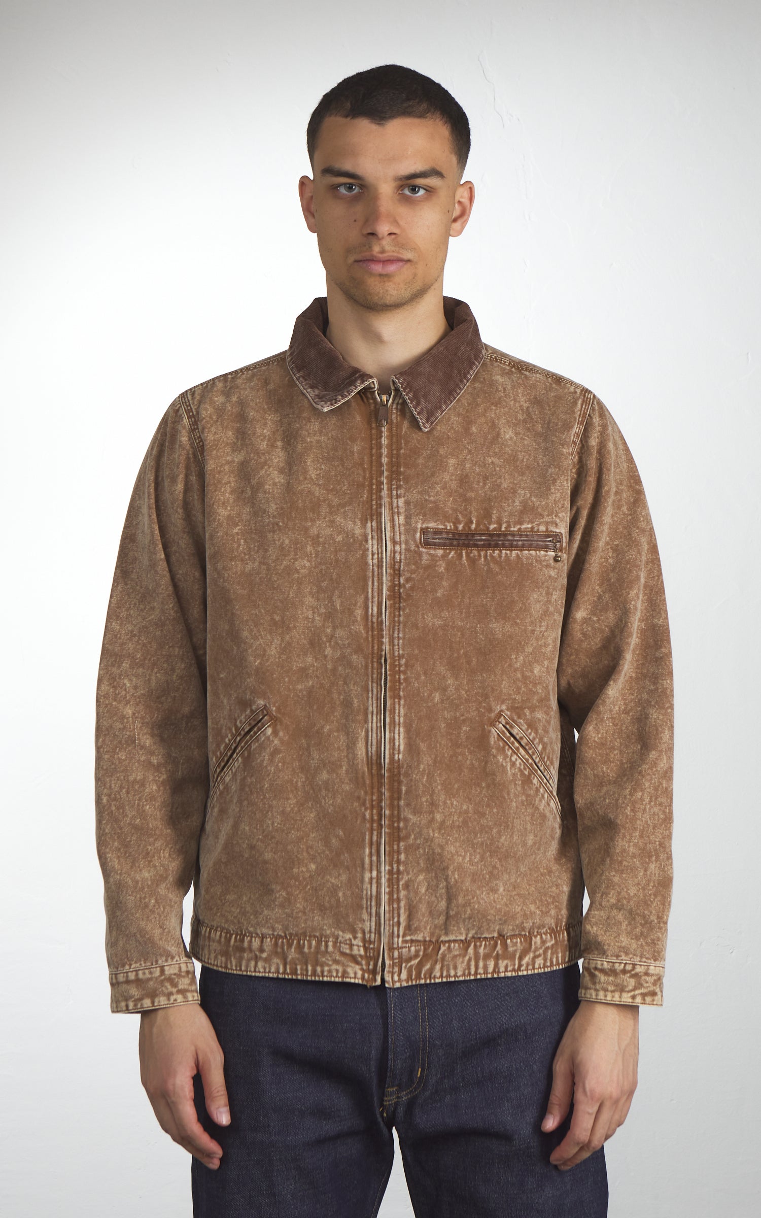 Houston Fade Work Jacket Brown