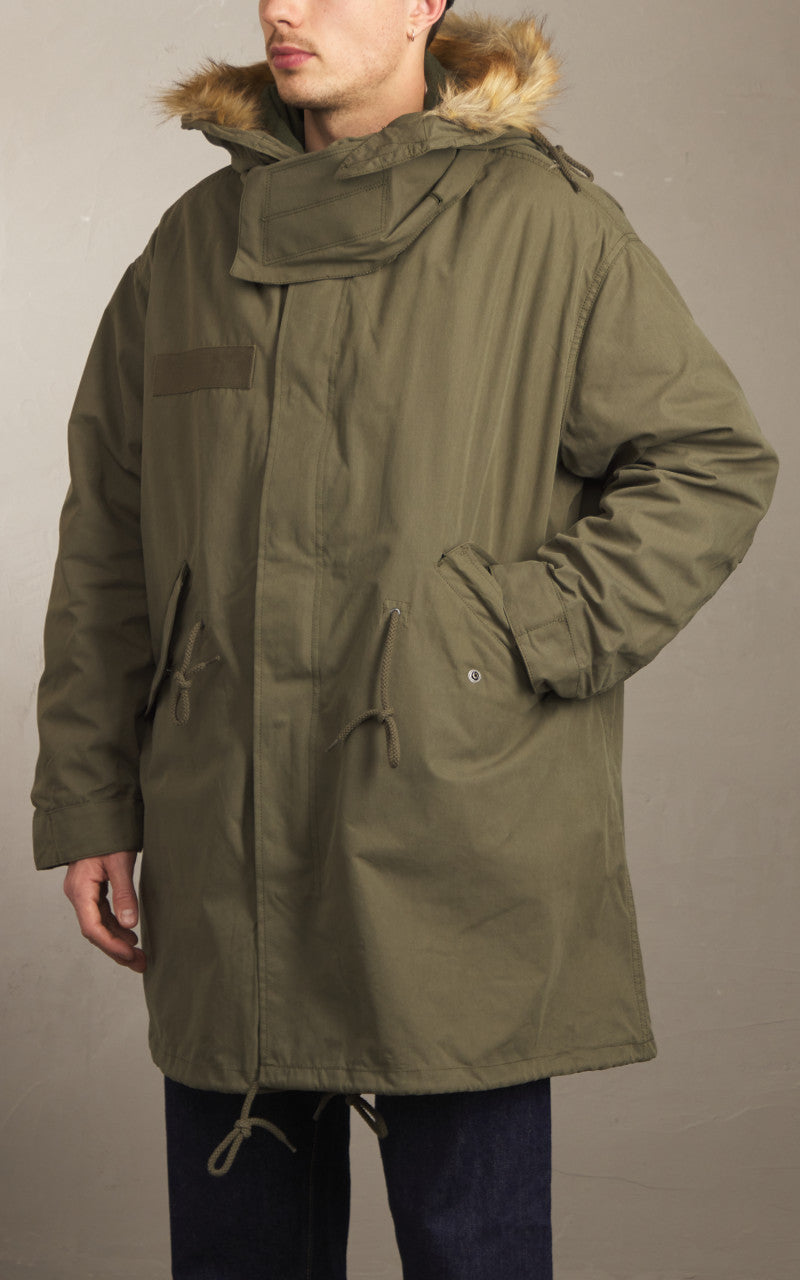 Houston US M65 Fishtail Parka Hooded Olive Drab
