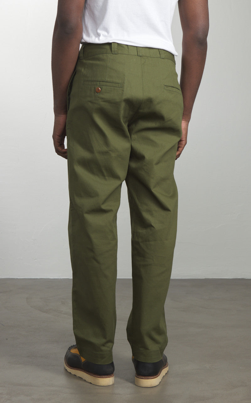 Houston 60s Army Chino Pants Olive Drab