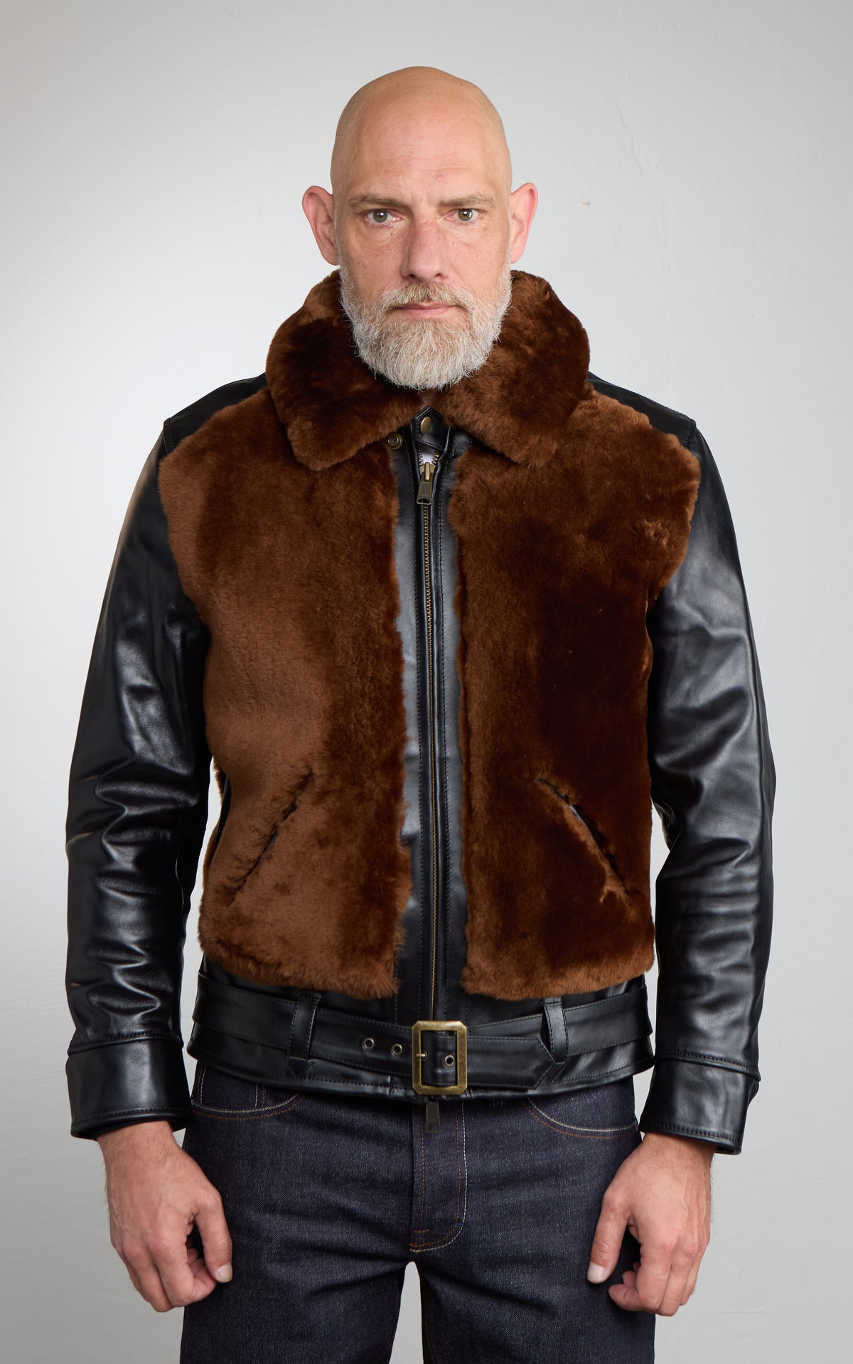 Houston Mouton Grizzly Jacket Brown