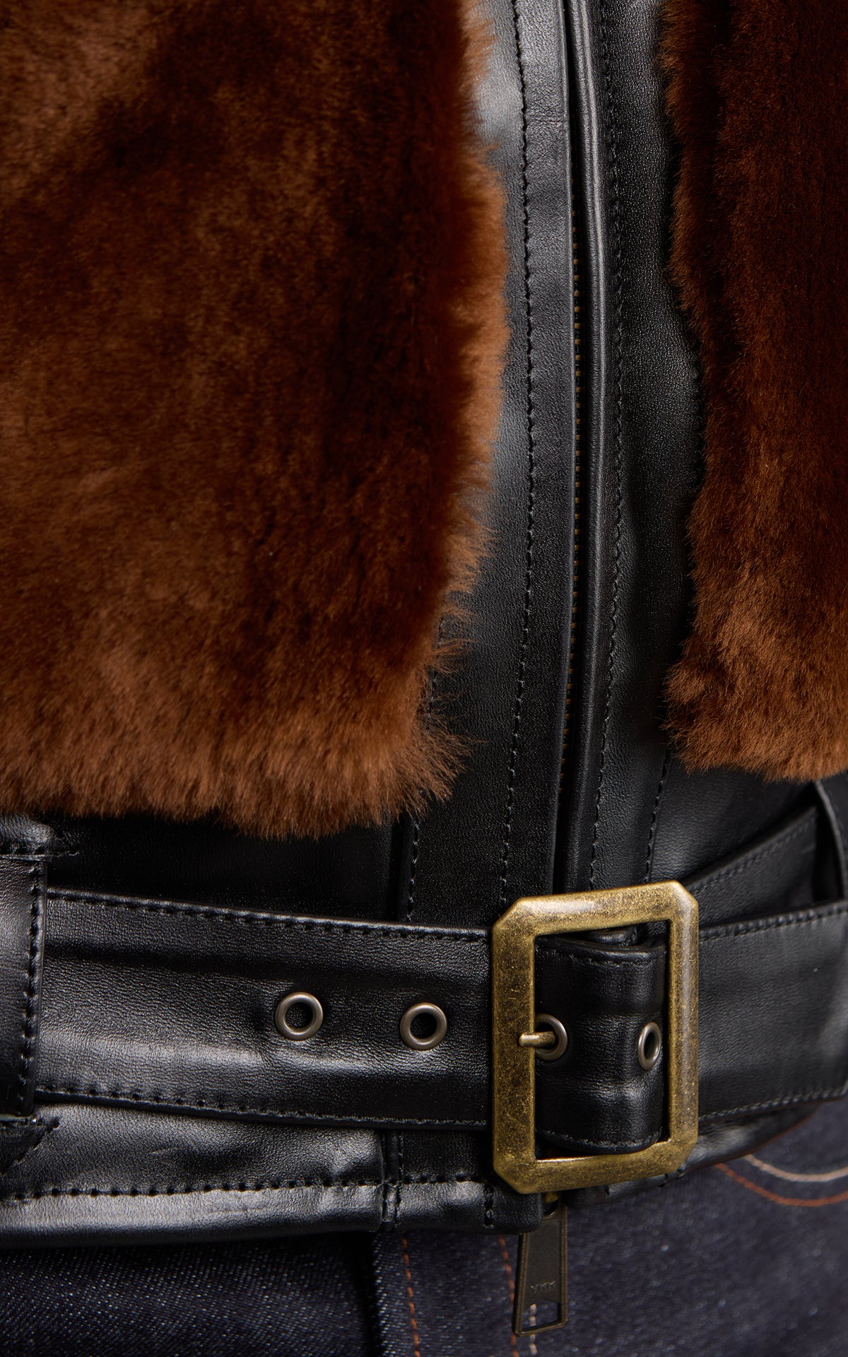 Houston Mouton Grizzly Jacket Brown