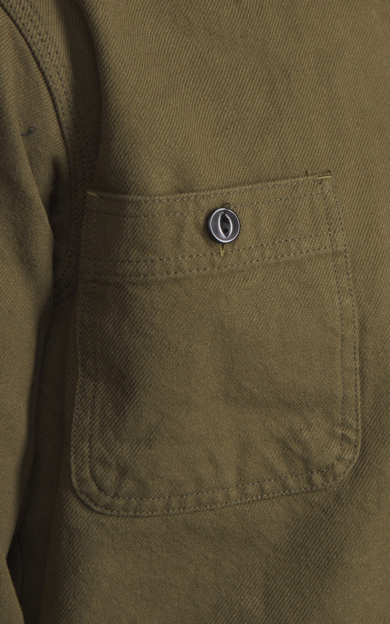 Houston Solid Viera Shirt Heavy Ounce Olive