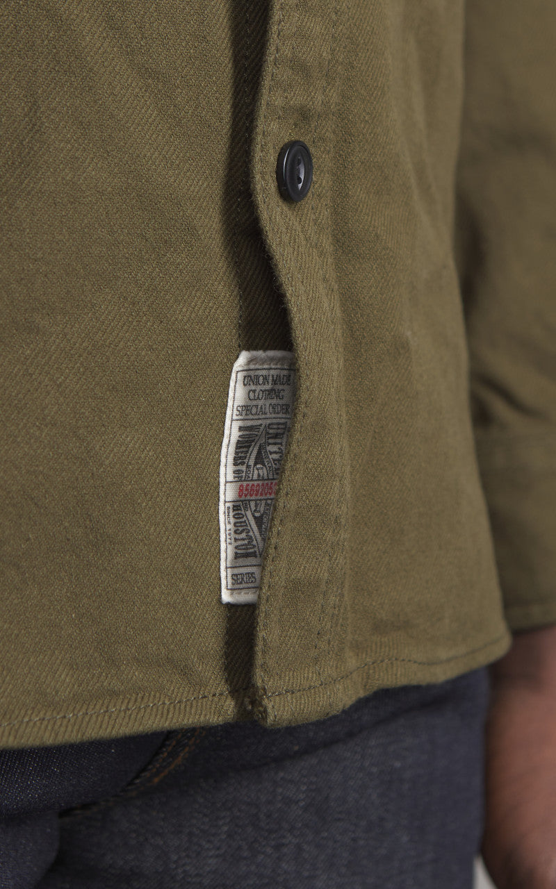 Houston Solid Viera Shirt Heavy Ounce Olive