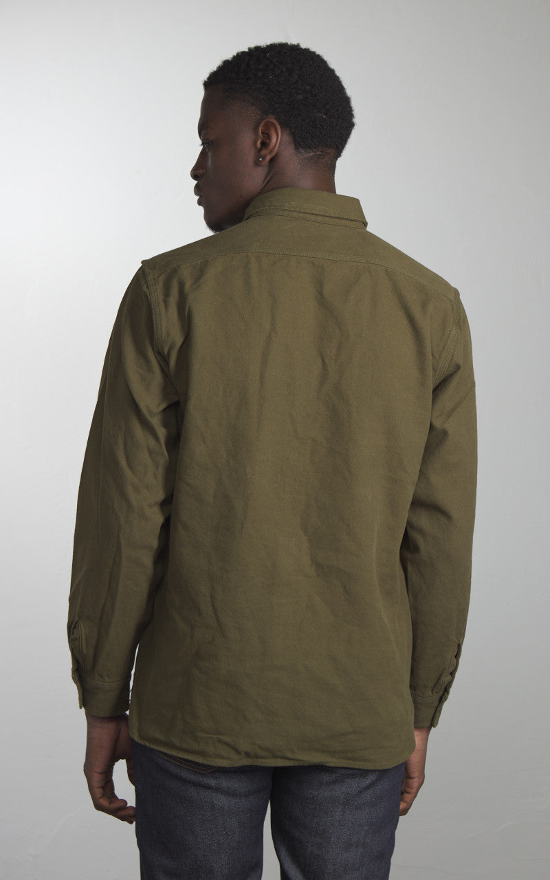 Houston Solid Viera Shirt Heavy Ounce Olive