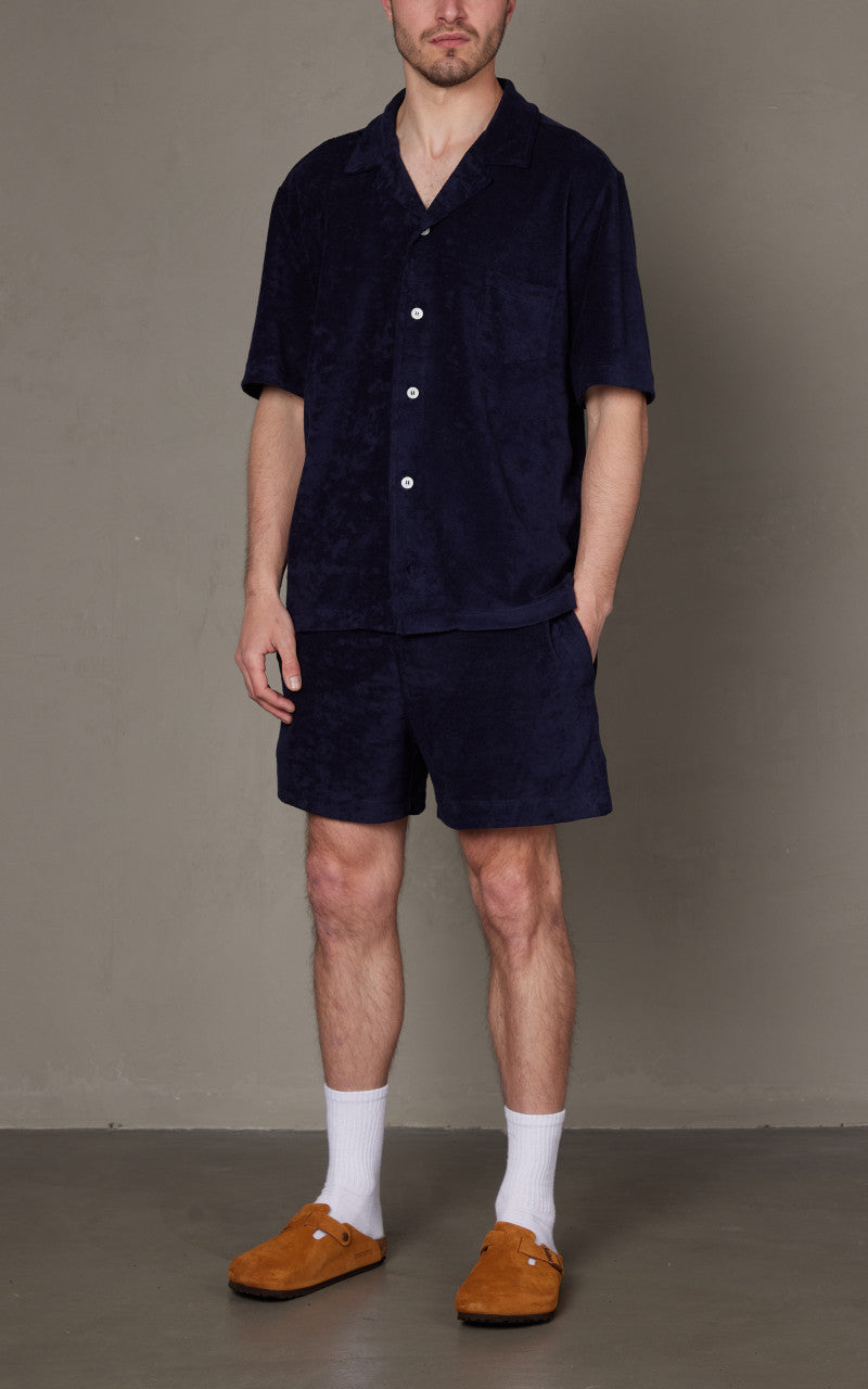 Howlin' Cocktail In Towel Shirt Navy