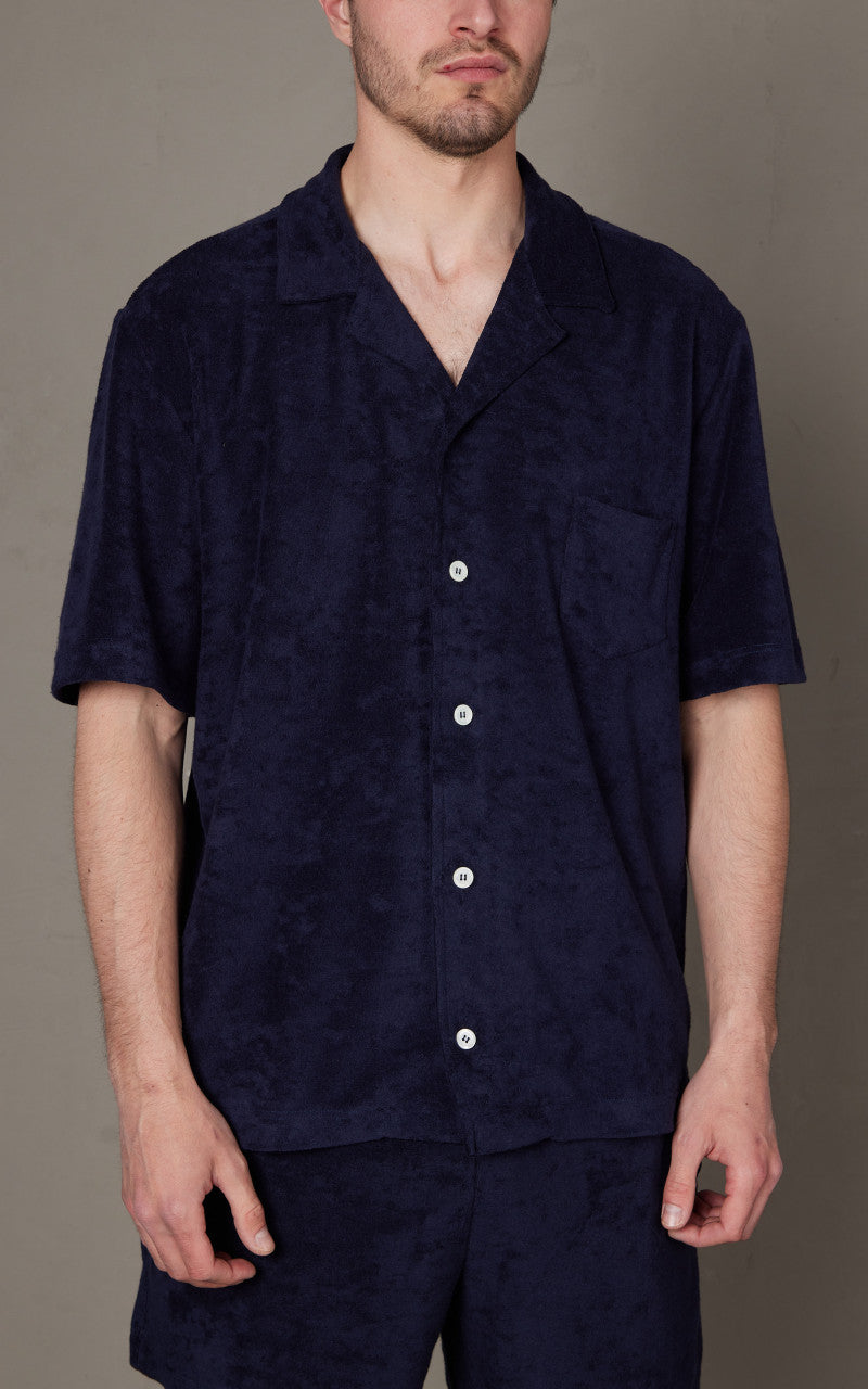 Howlin' Cocktail In Towel Shirt Navy