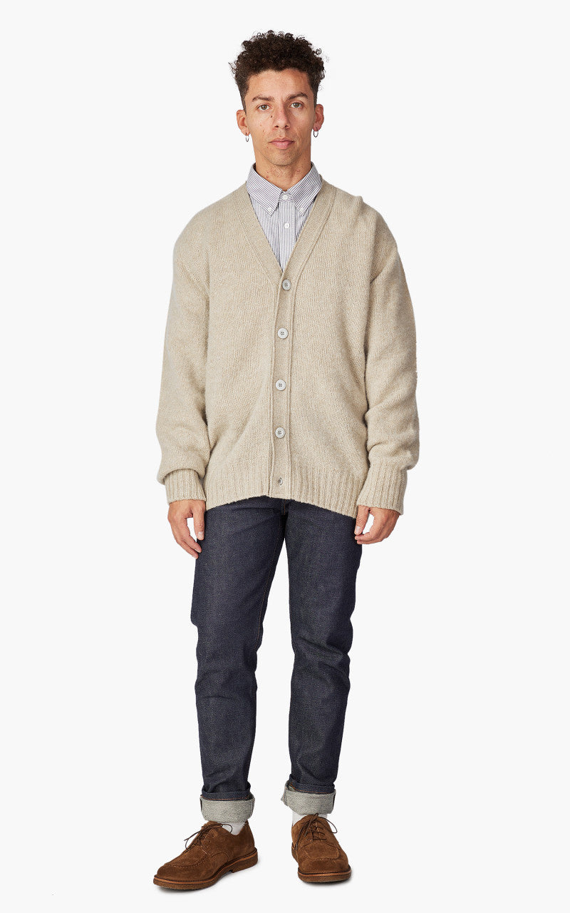 Howlin' Shaggy Bear Cardigan Biscuit