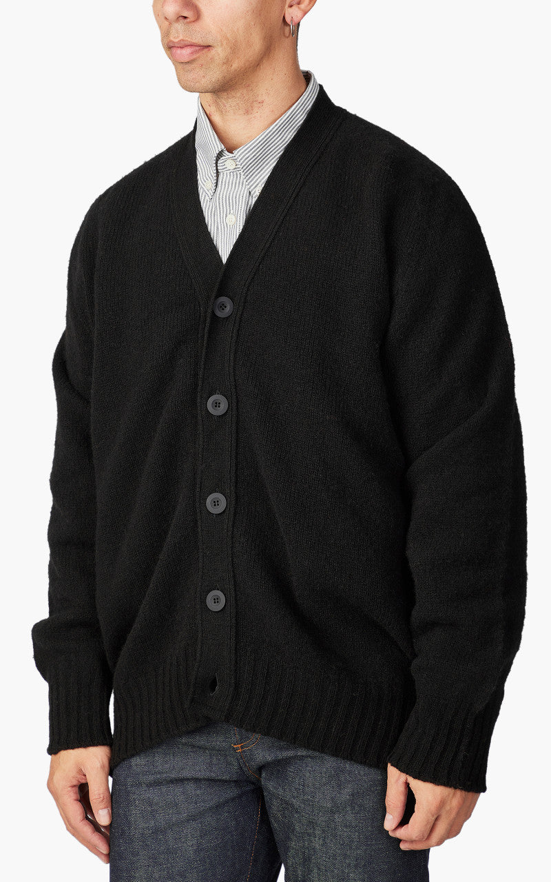 Howlin' Shaggy Bear Cardigan Black