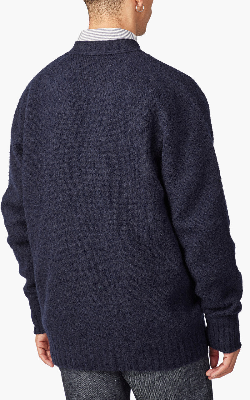 Howlin' Shaggy Bear Cardigan Navy