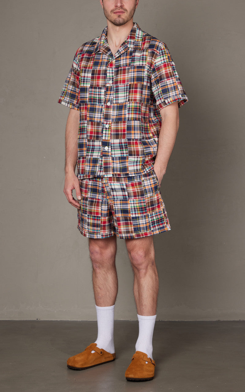 Howlin' Smiling Shorts Multi Madras Patchwork