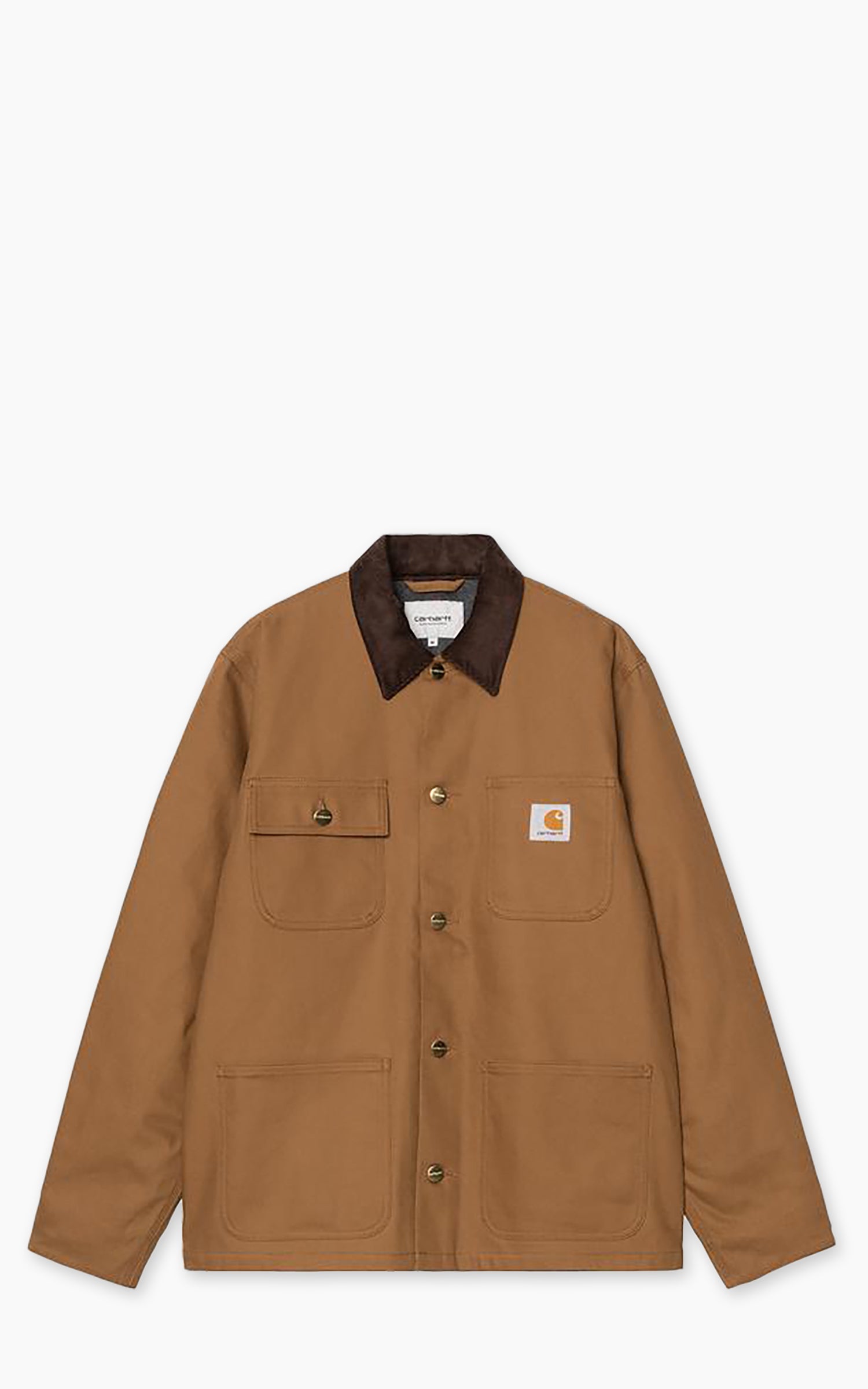 Carhartt WIP Michigan Coat Winter Dearborn Canvas Rigid Hamilton Brown/Tobacco