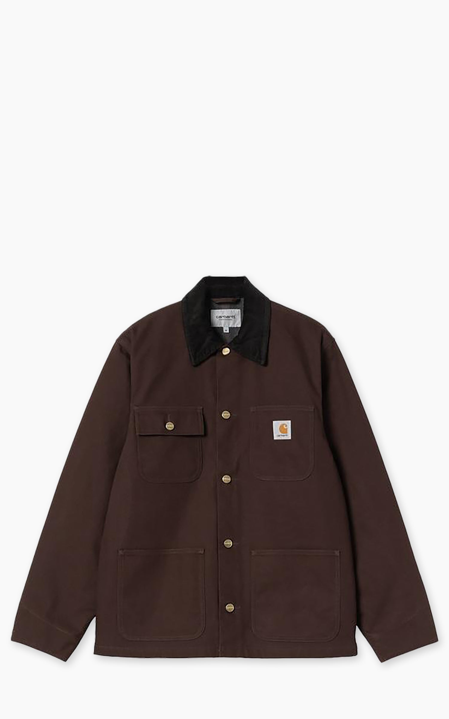 Carhartt WIP Michigan Coat Winter Dearborn Canvas Rigid Tobacco/Black