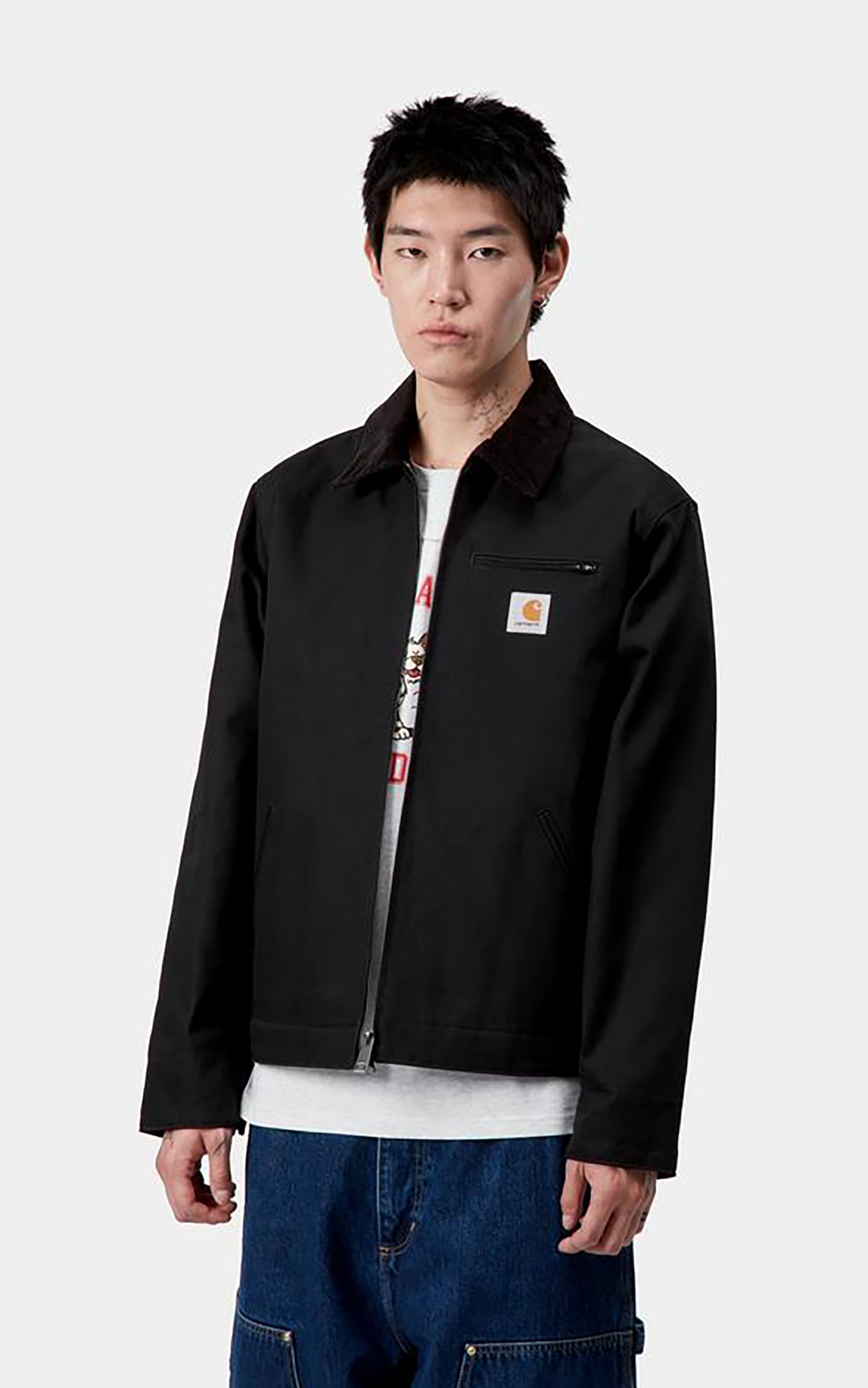 Carhartt WIP Detroit Jacket Winter Dearborn Canvas Rigid Black/Black