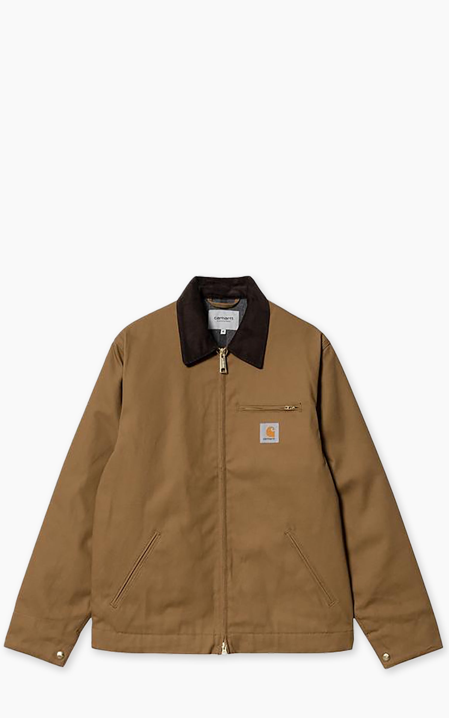 Carhartt WIP Detroit Jacket Winter Dearborn Canvas Rigid Hamilton Brown/Tobacco