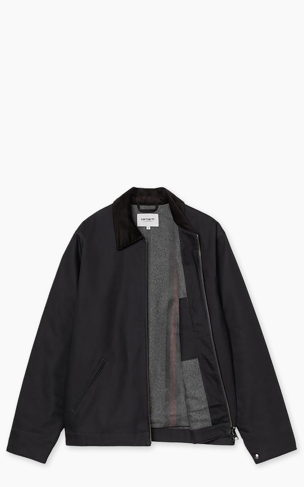 Carhartt WIP Detroit Jacket Winter Dearborn Canvas Rigid Dark Navy/Black