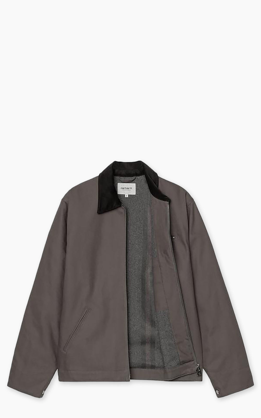 Carhartt WIP Detroit Jacket Winter Dearborn Canvas Rigid Graphite/Black