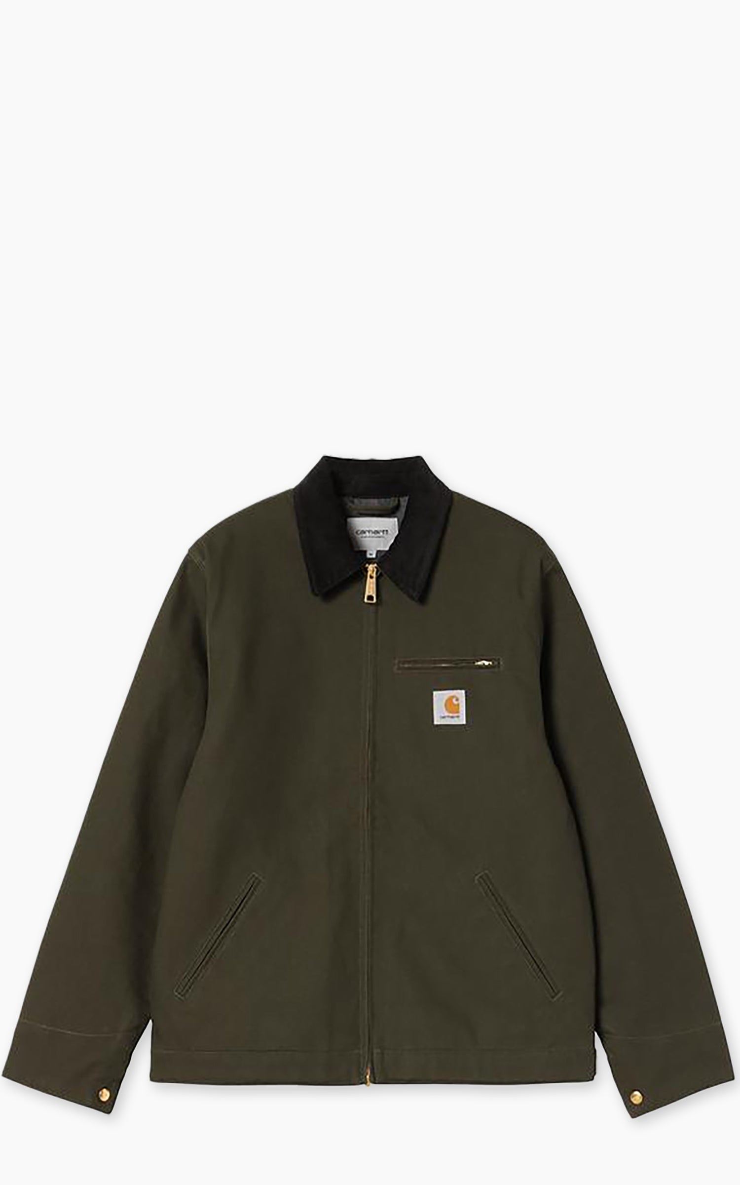 Carhartt WIP Detroit Jacket Winter Dearborn Canvas Rigid Olive/Black