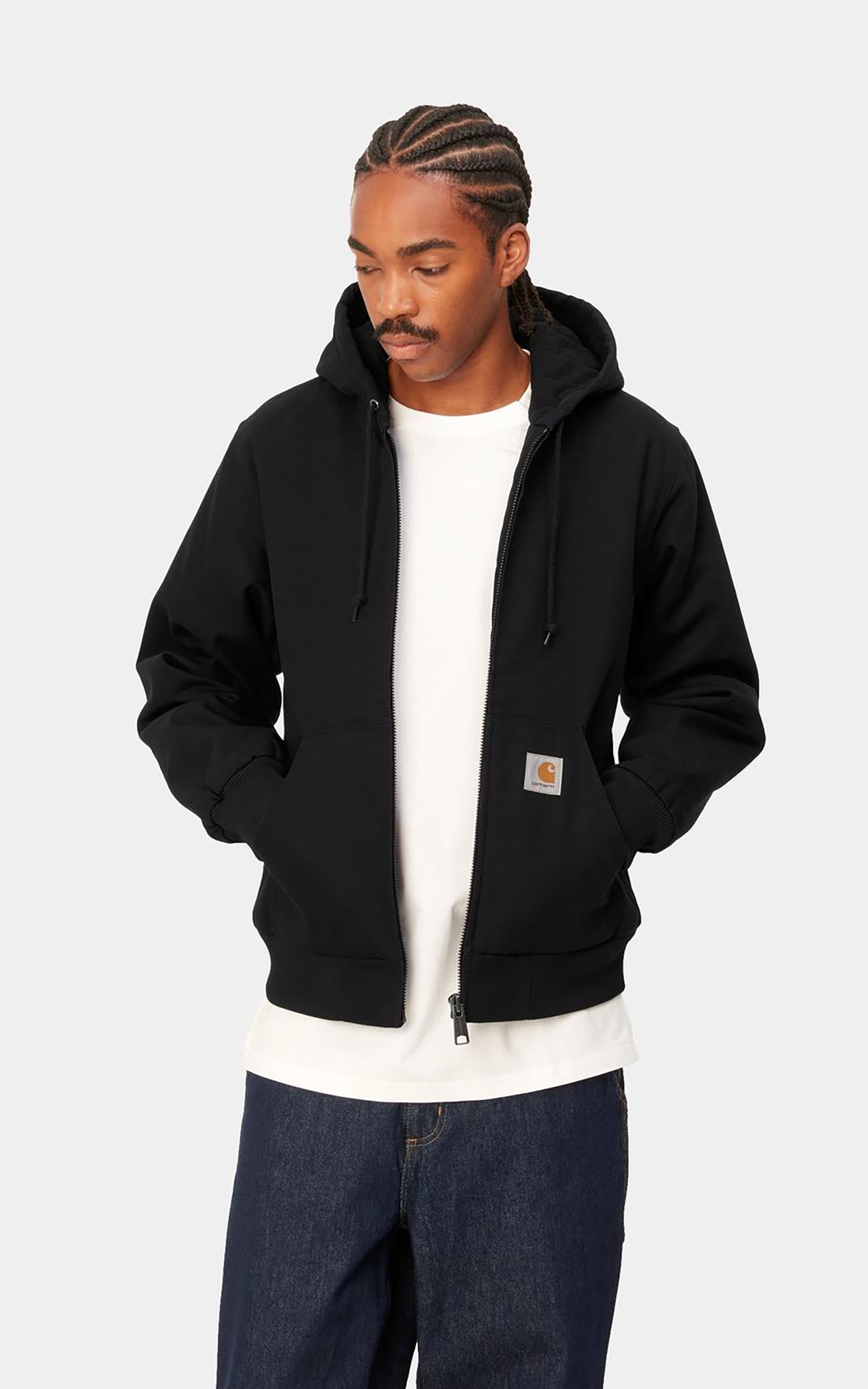 Carhartt WIP Active Jacket Winter Dearborn Canvas Rigid Black