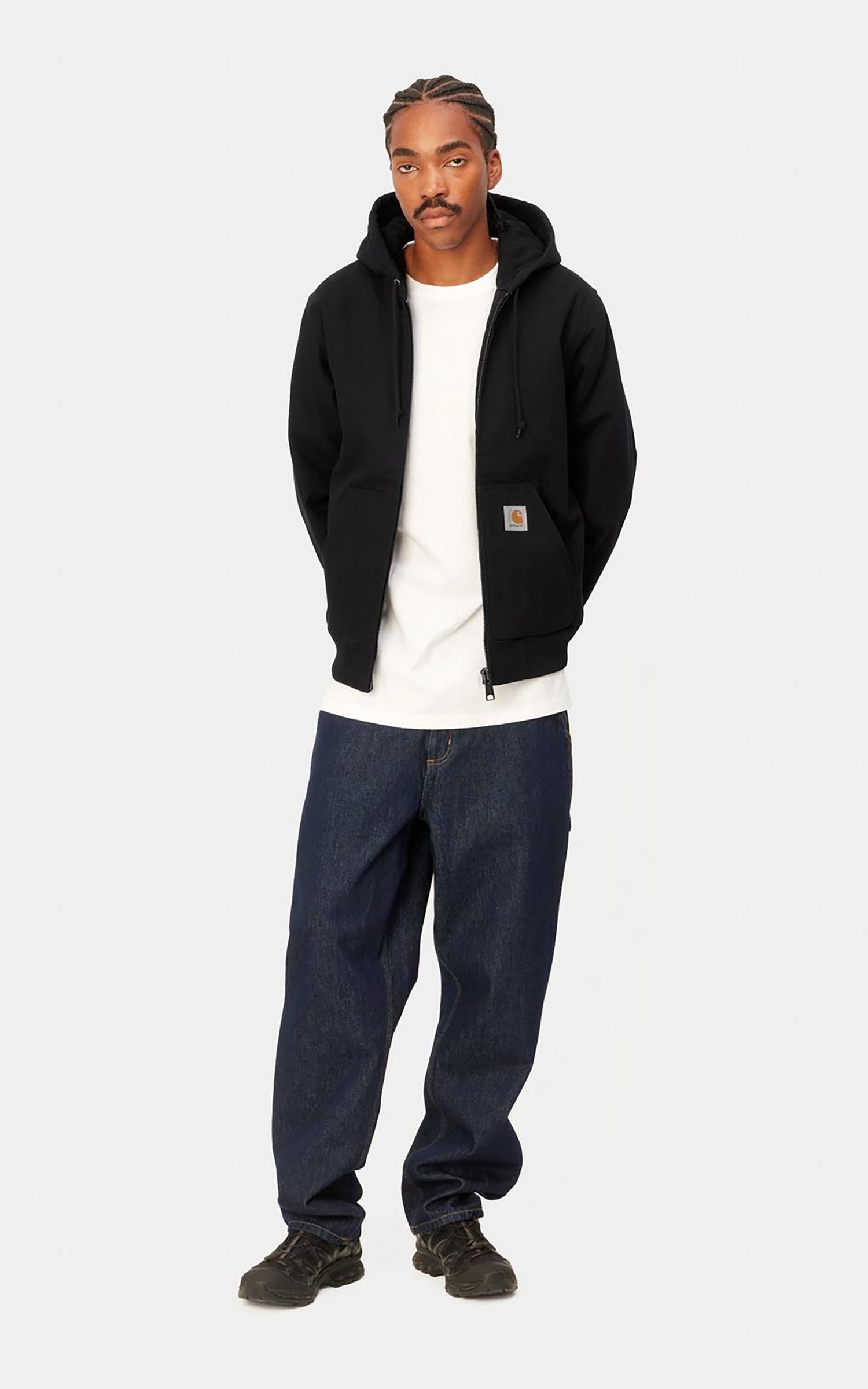 Carhartt WIP Active Jacket Winter Dearborn Canvas Rigid Black