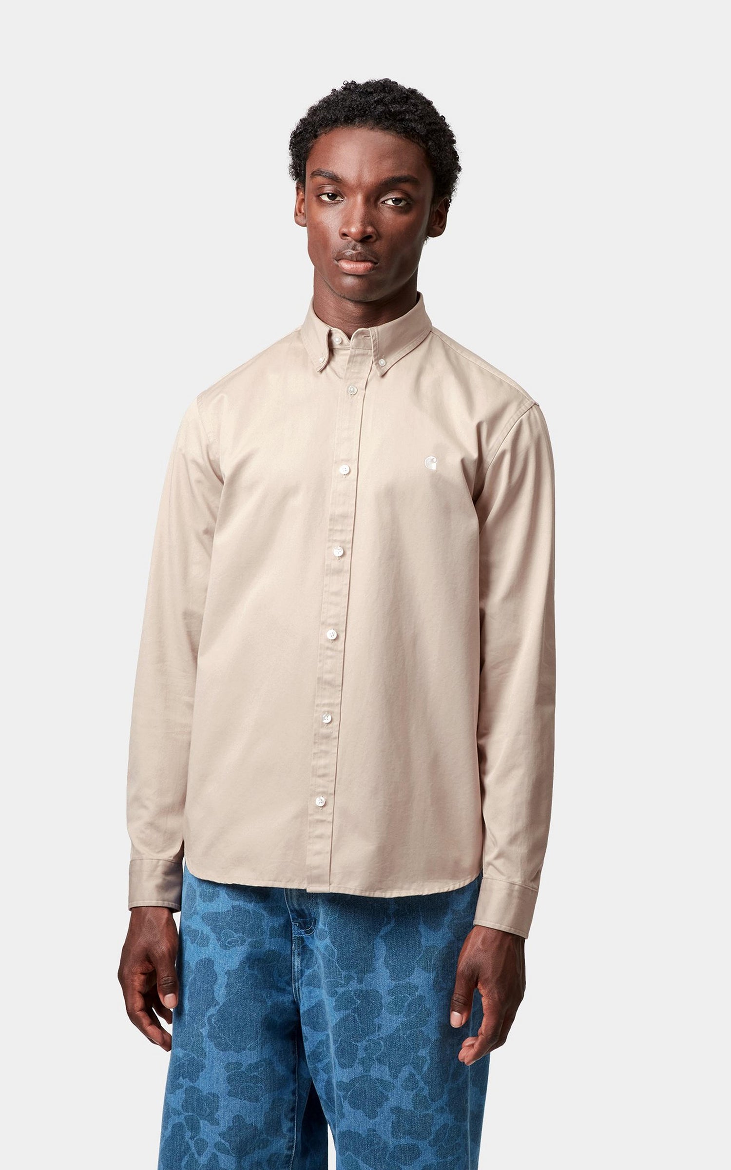 Carhartt WIP L/S Madison Shirt Fleur De Sel/Wax