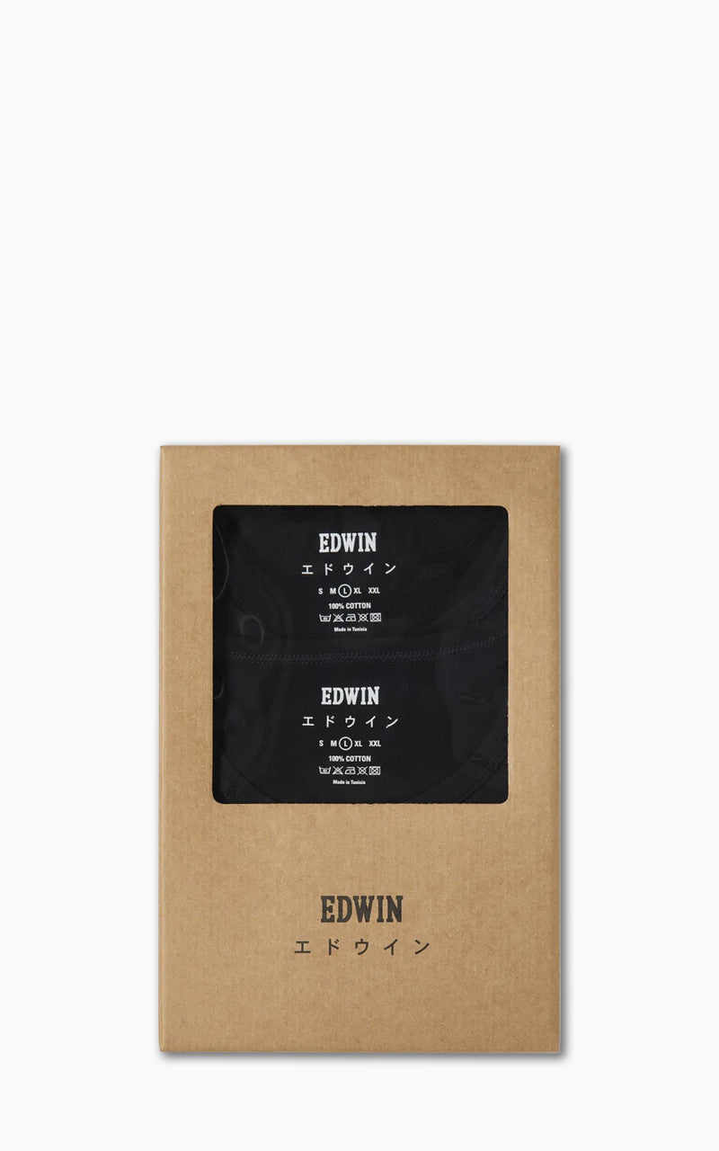 Edwin 2-Pack Tee Black