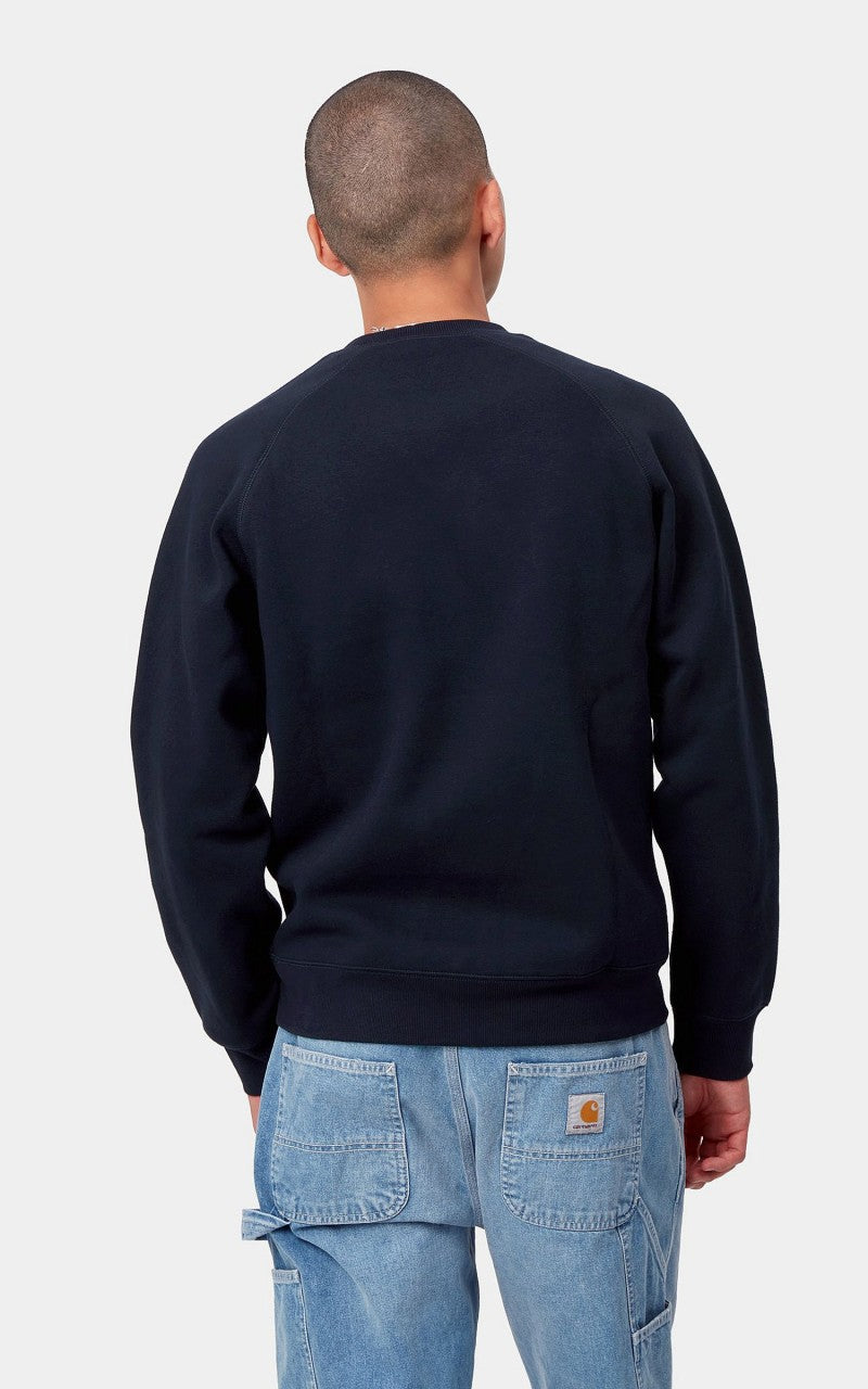 Carhartt WIP Chase Sweatshirt Dark Navy/Gold