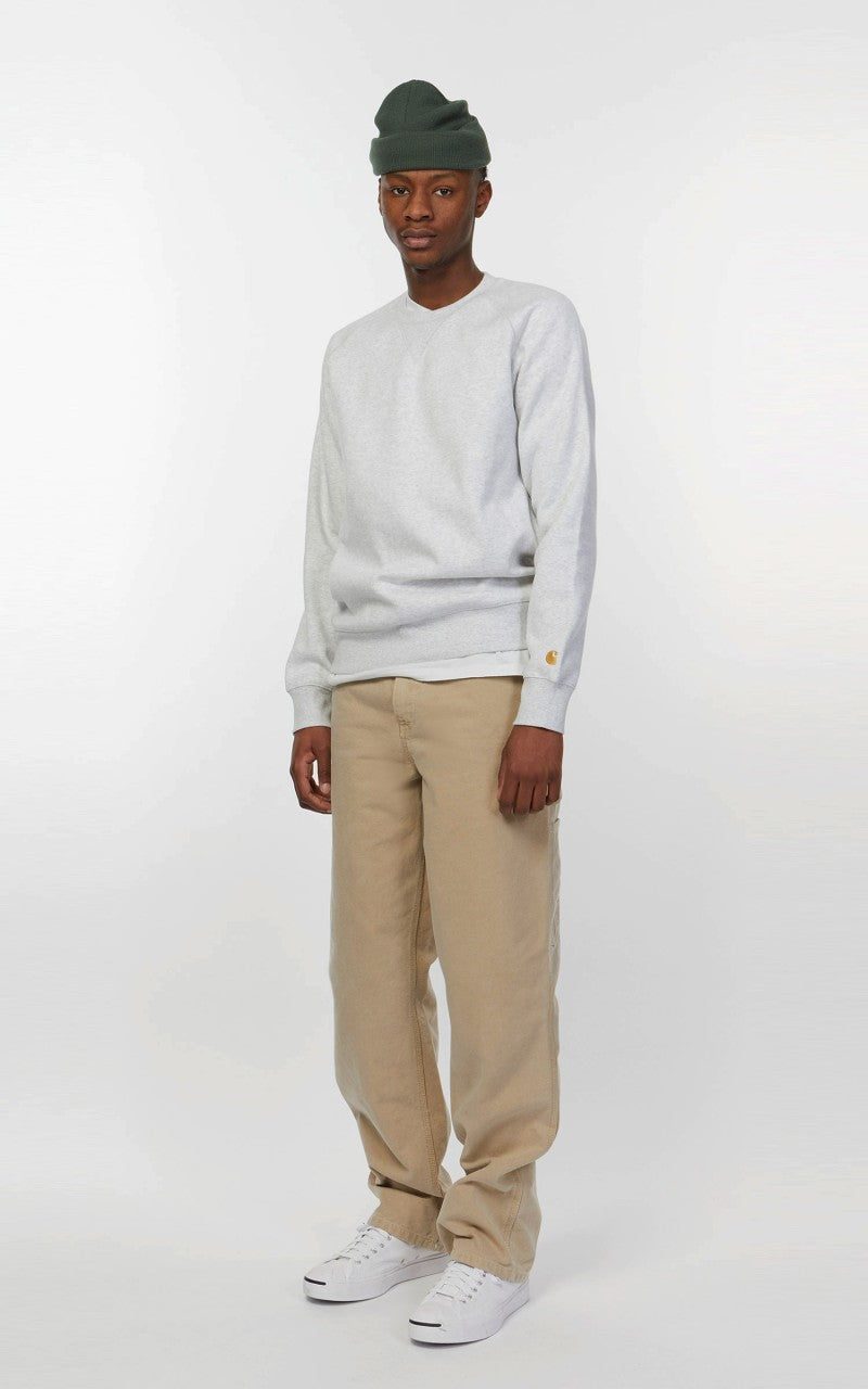 Carhartt WIP Chase Sweatshirt Ash Heather /Gold