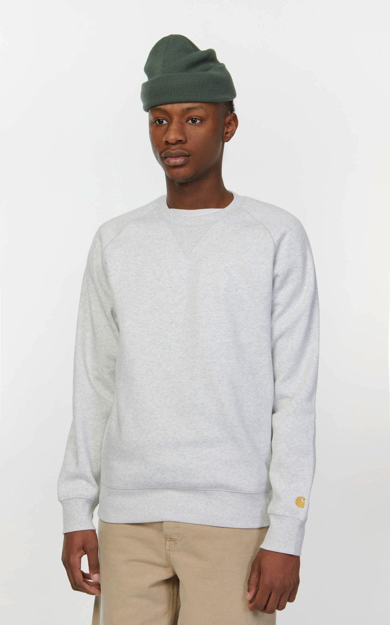 Carhartt WIP Chase Sweatshirt Ash Heather /Gold