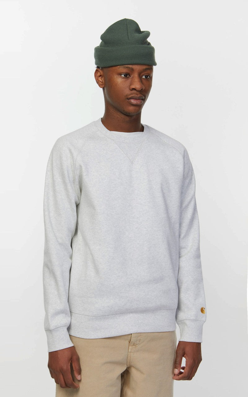 Carhartt WIP Chase Sweatshirt Ash Heather /Gold