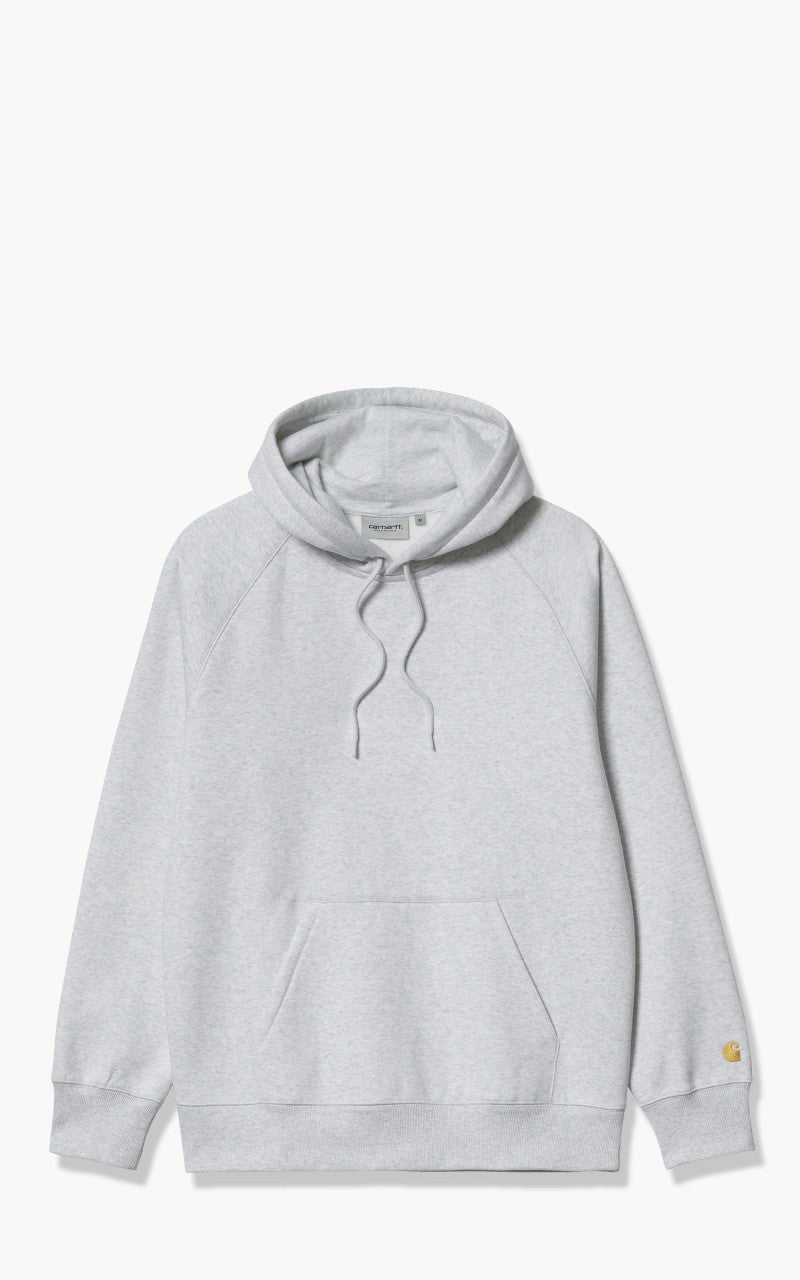 Carhartt WIP Hooded Chase Sweatshirt Ash Heather/Gold