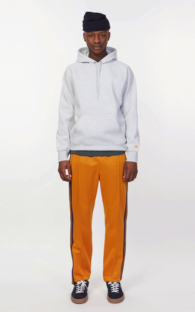 Carhartt WIP Hooded Chase Sweatshirt Ash Heather/Gold