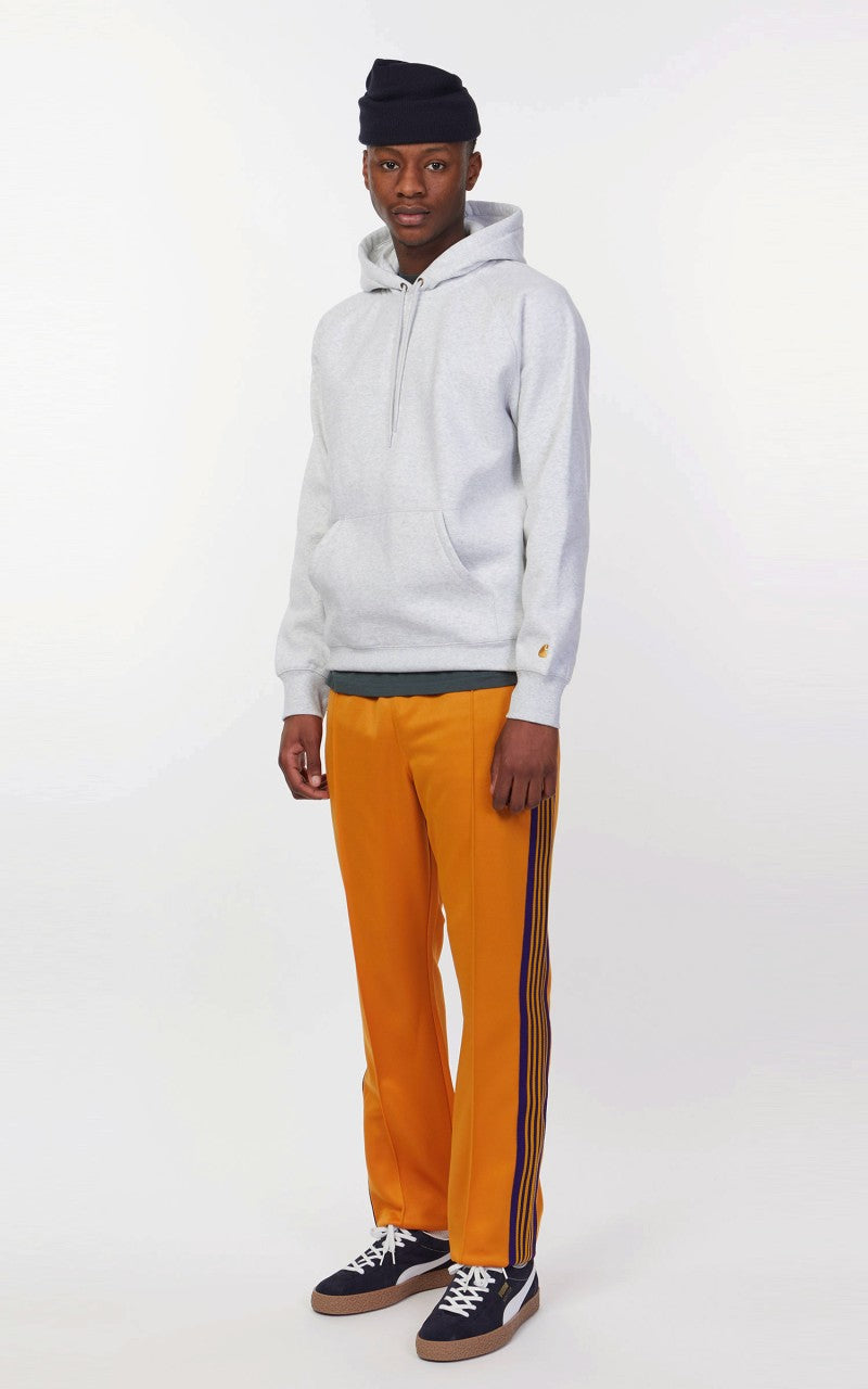Carhartt WIP Hooded Chase Sweatshirt Ash Heather/Gold