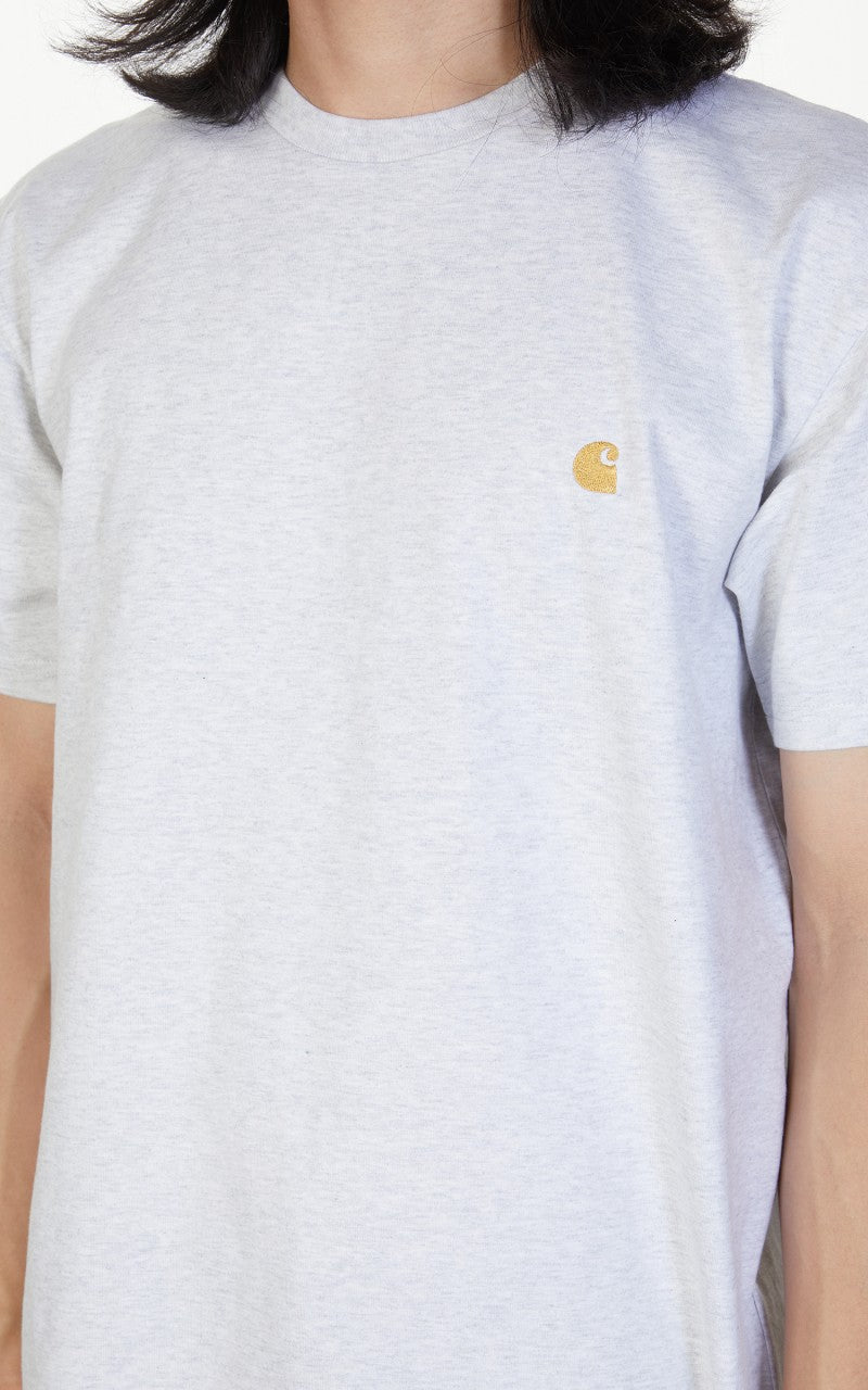 Carhartt WIP S/S Chase T-Shirt Ash Heather/Gold
