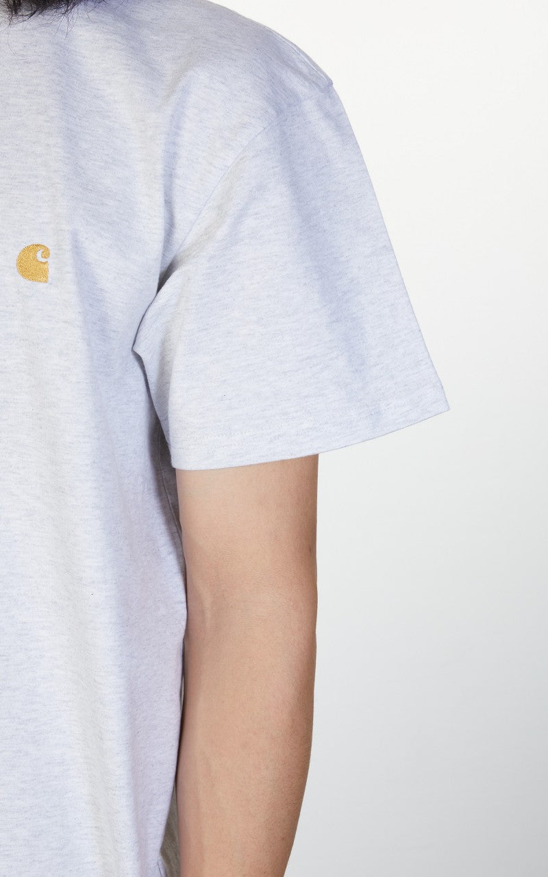 Carhartt WIP S/S Chase T-Shirt Ash Heather/Gold