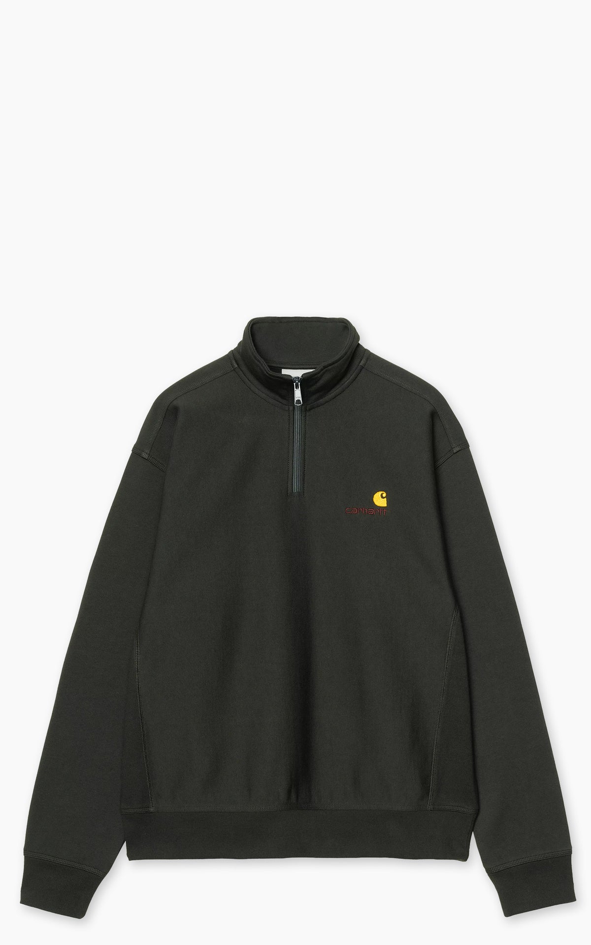 Carhartt WIP Half Zip American Script Sweatshirt Raven