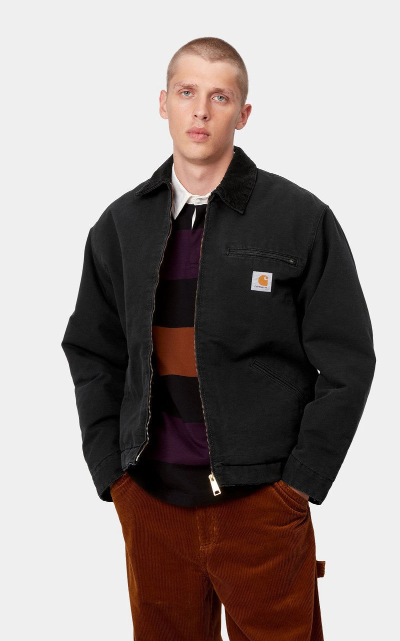 Carhartt WIP OG Detroit Jacket Winter Aged Canvas Black