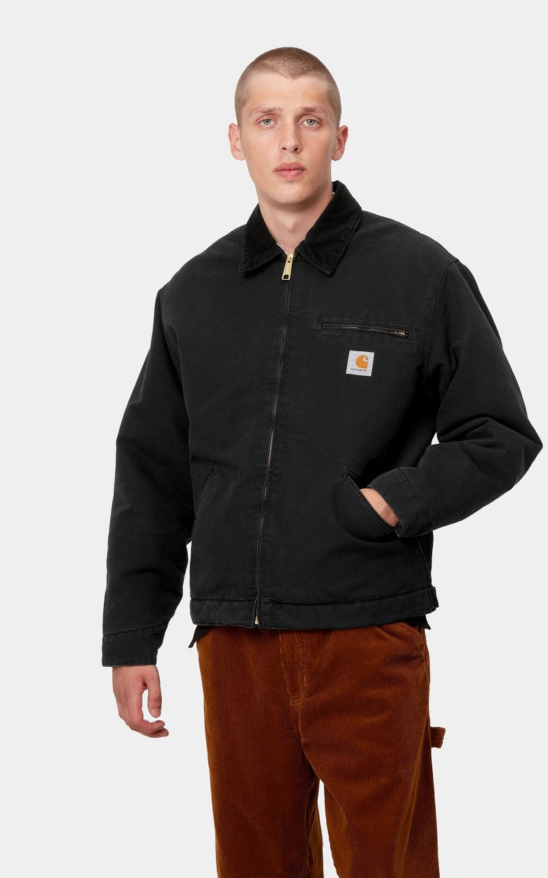 Carhartt WIP OG Detroit Jacket Winter Aged Canvas Black