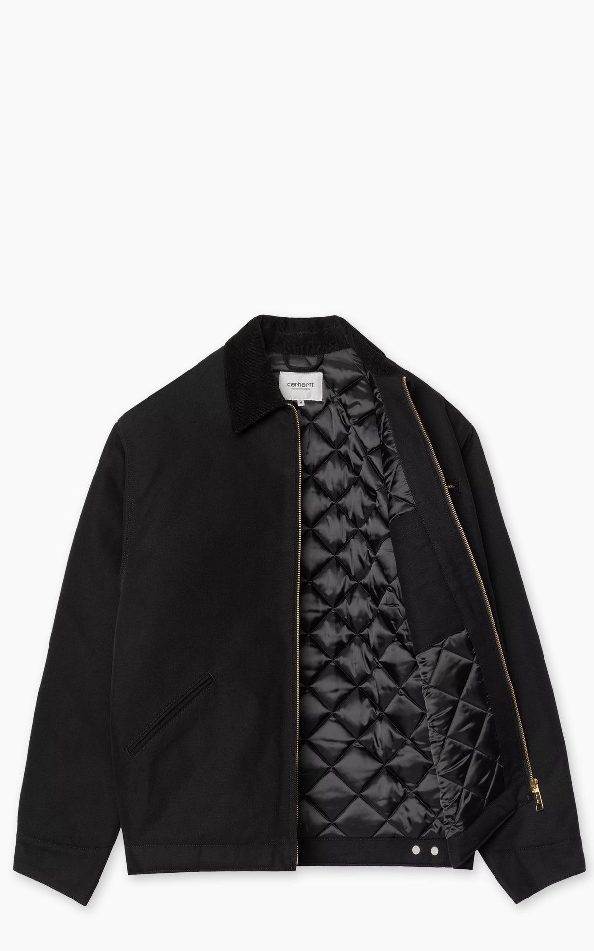 Carhartt WIP OG Detroit Jacket Winter Dearborn Canvas Rigid Black/Black
