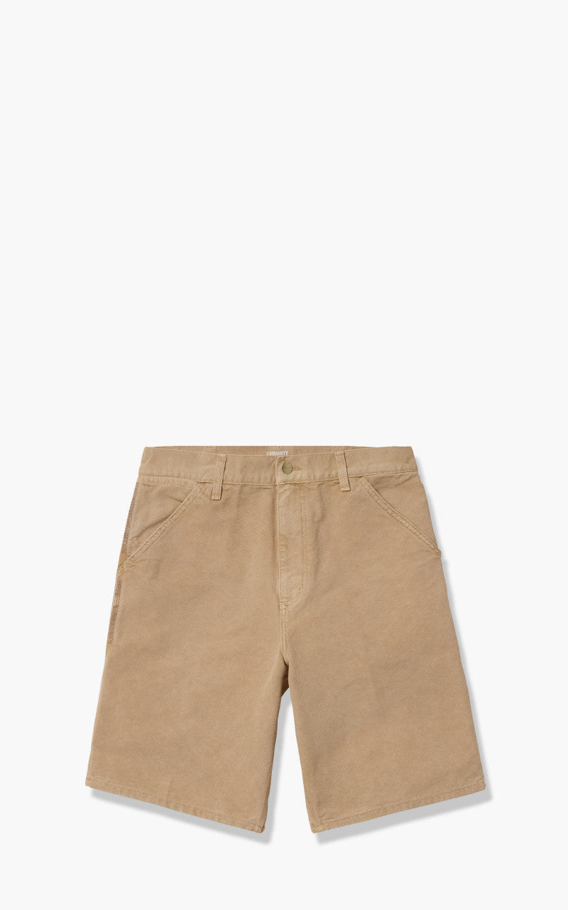 Carhartt WIP Single Knee Short Dusty H Brown Worn Canvas