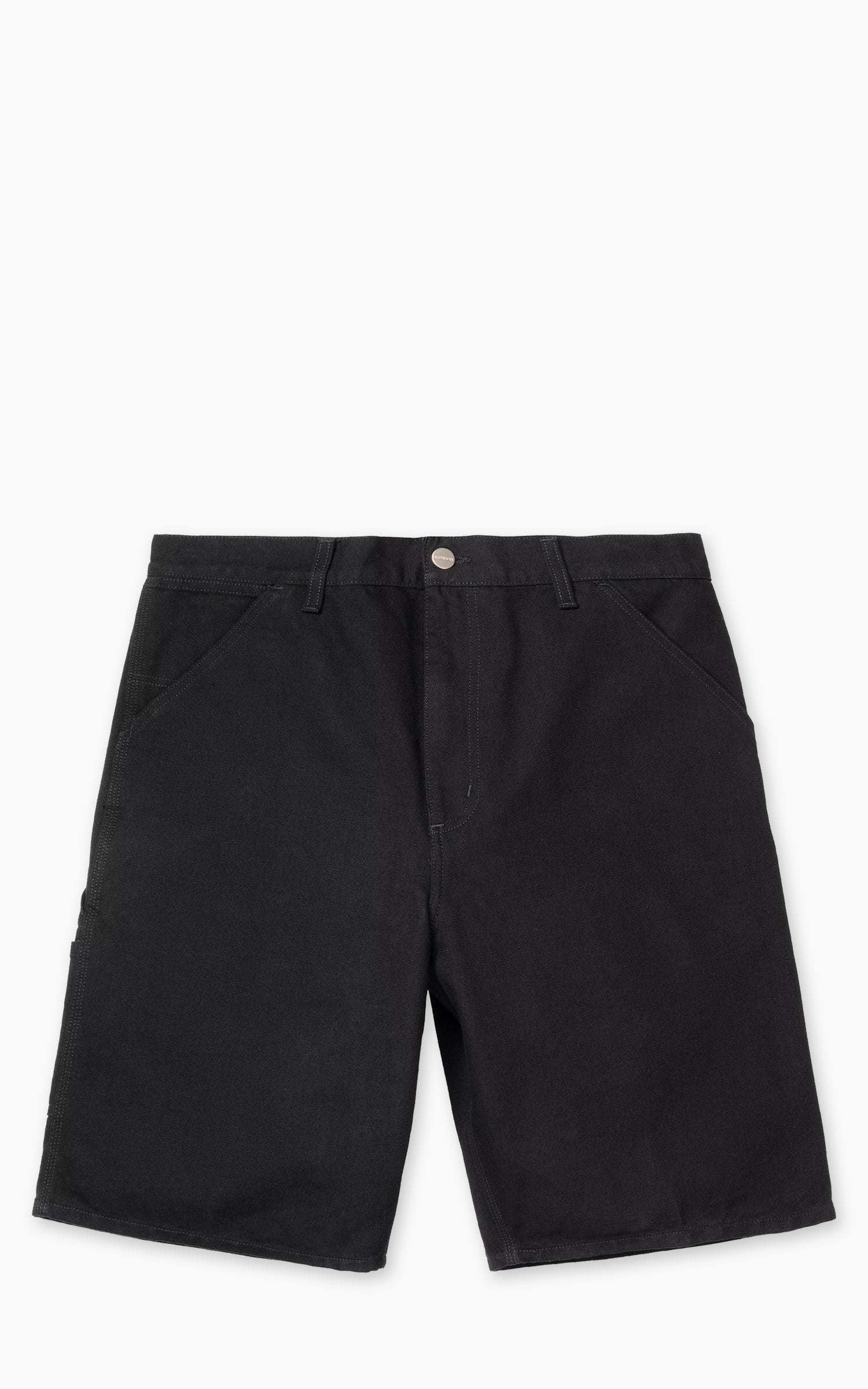 Carhartt WIP Single Knee Short Dearborn Canvas Rinsed Black