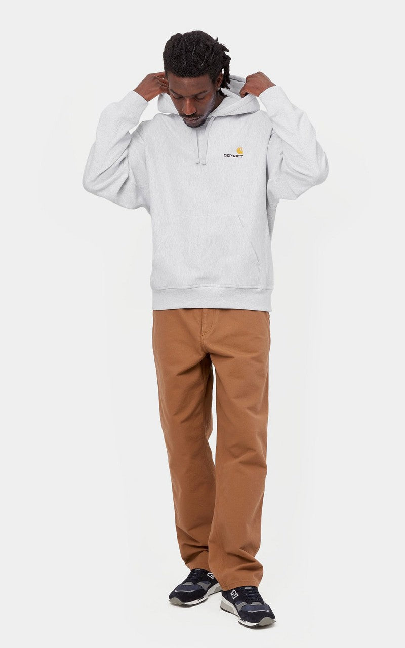 Carhartt WIP Hooded American Script Sweatshirt Ash Heather