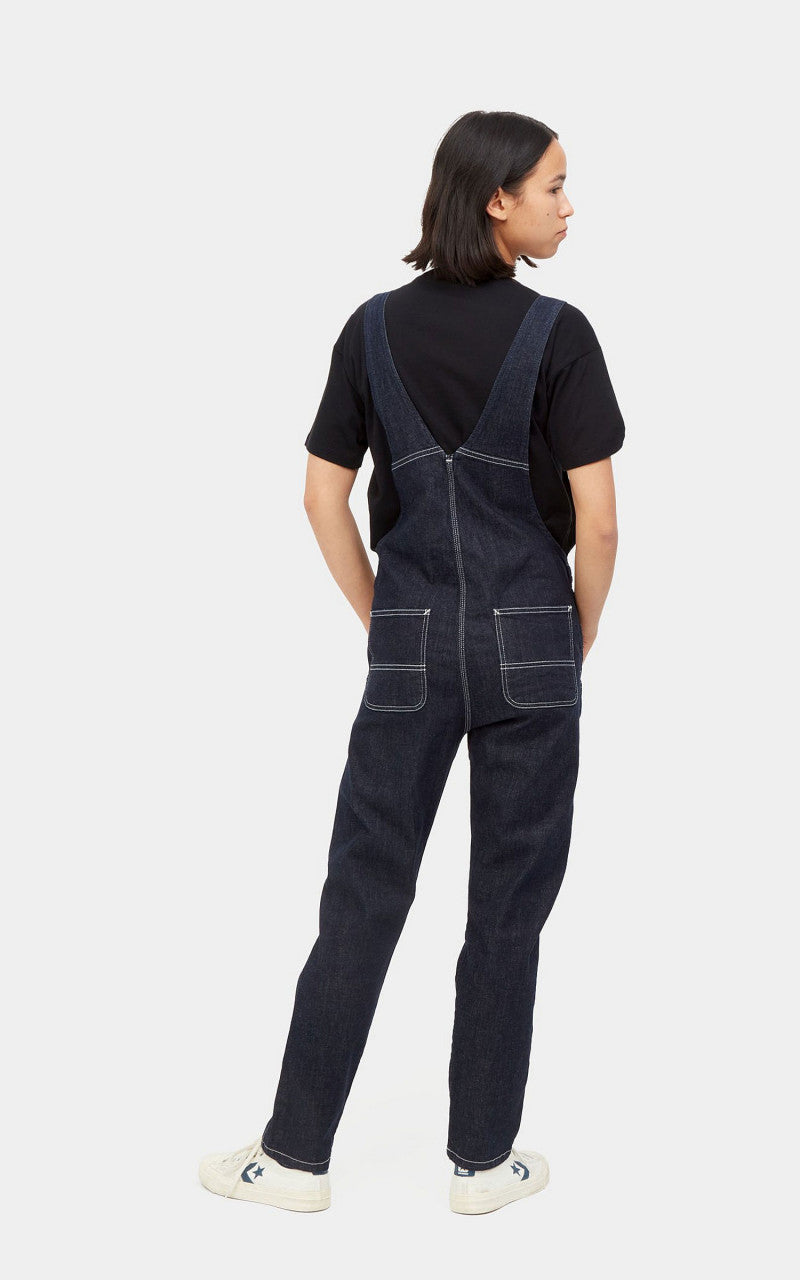 Carhartt WIP W Bib Overall Denim Blue Rinsed