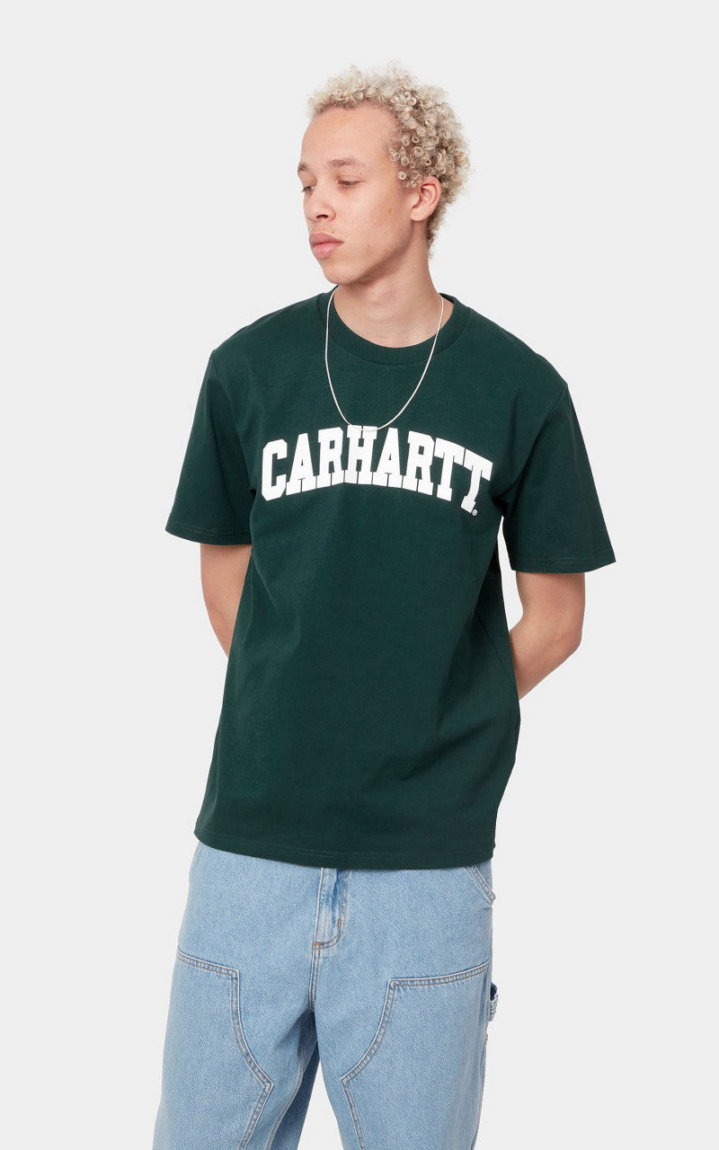 Carhartt WIP S/S University T-Shirt Hedge/White