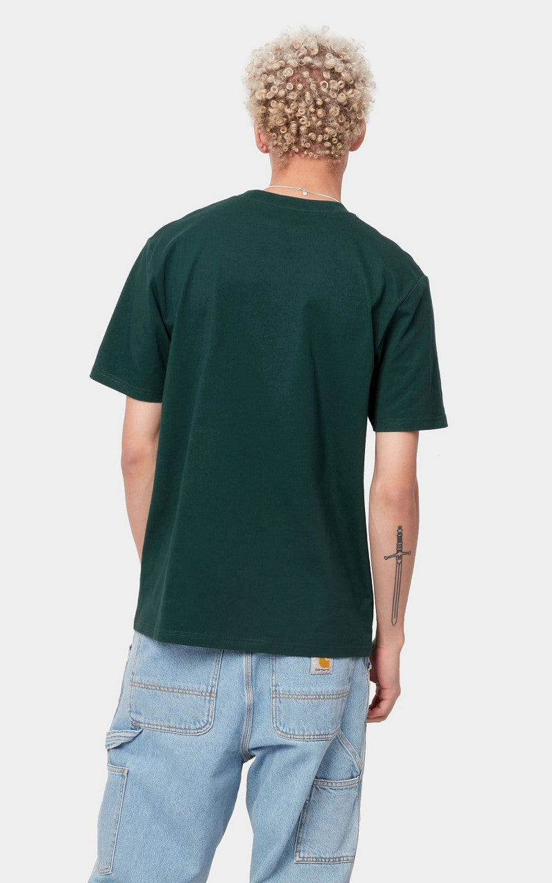Carhartt WIP S/S University T-Shirt Hedge/White