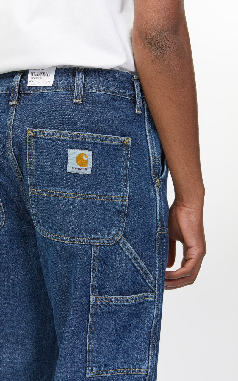 Carhartt WIP Double Knee Pant Fairfield Denim Stone Washed Blue