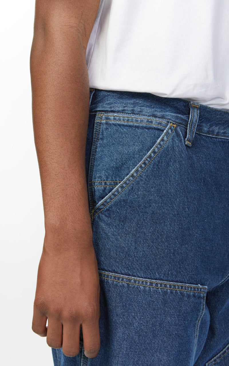 Carhartt WIP Double Knee Pant Fairfield Denim Stone Washed Blue